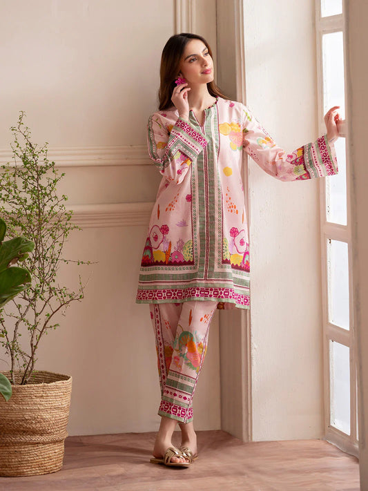MAHNUR Digital Printed Co-Ords Set (Shirt & Trouser)