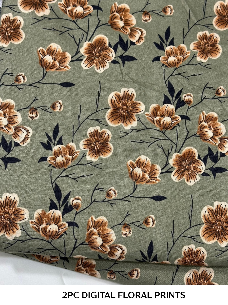 2PC Digital Floral Print