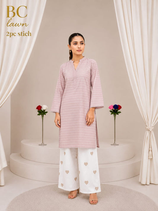 Waniya Noor lawn stitch 2PC