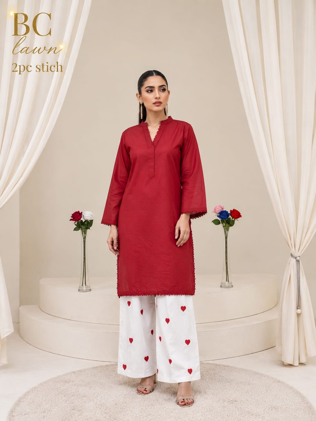 Waniya Noor lawn stitch 2PC