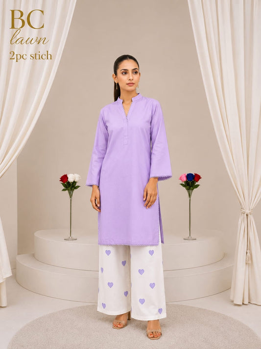 Waniya Noor lawn stitch 2PC
