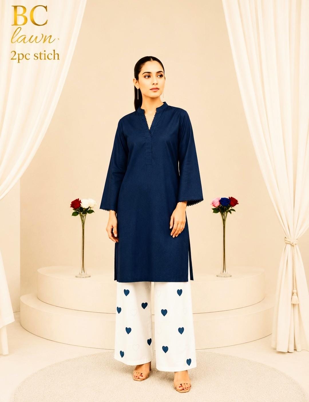 Waniya Noor lawn stitch 2PC