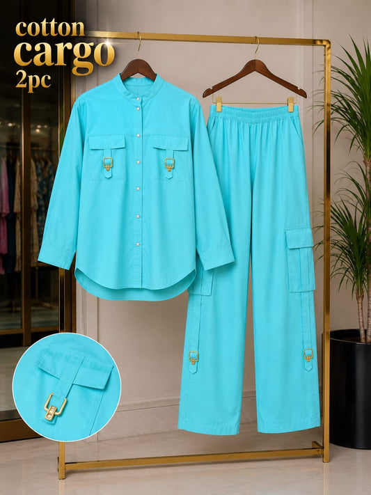Cotton Cargo Pocket Style 2PC Stitch