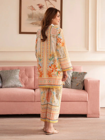 MAHNUR Digital Printed Co-Ords Set (Shirt & Trouser)