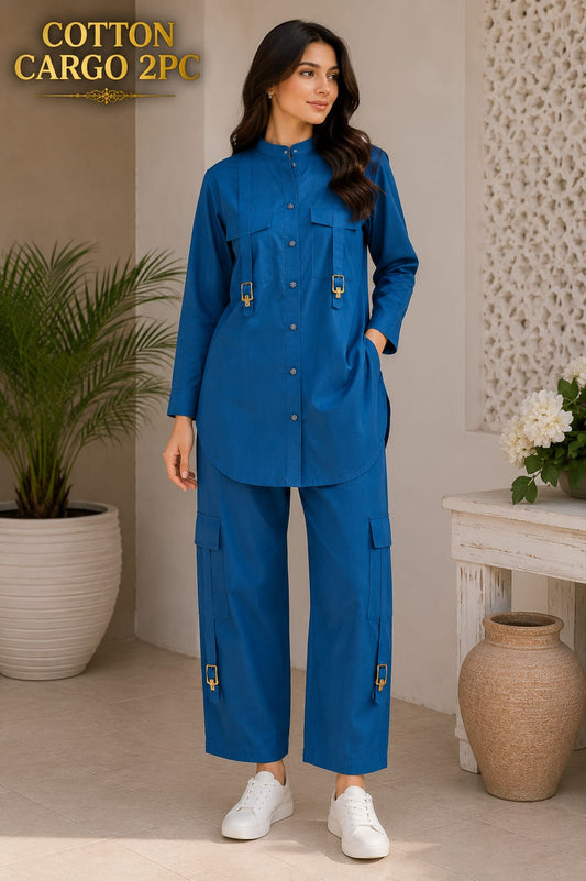 Cotton Cargo Pocket Style 2PC Stitch