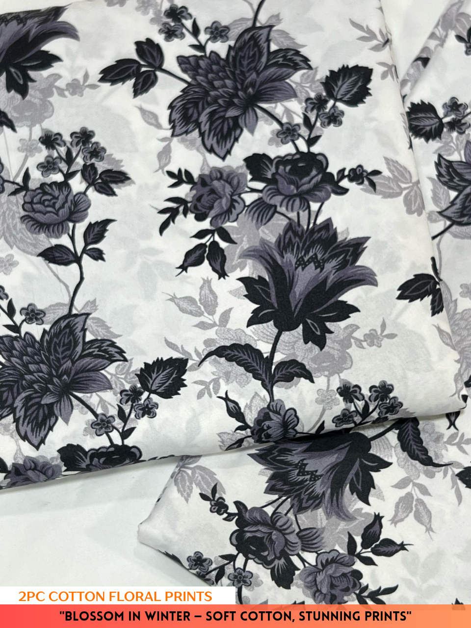 2PC Digital Floral Print